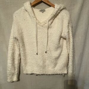 Warm & Cozy Lifestyle Fuzzy Hoodie Sweater Size S